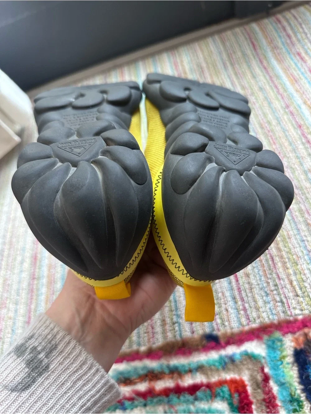 Fluevog LIKE NEW Urban Angels Pilot yellow vegan mesh Velcro sneaker-8 (fit 7.5)